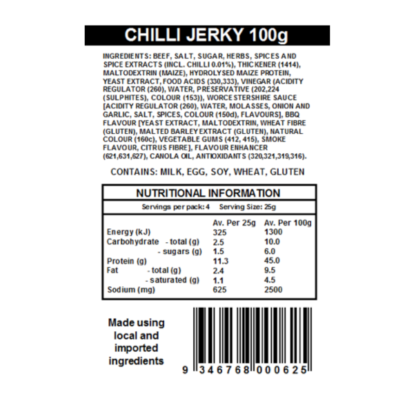 After Burner Chilli Jerky