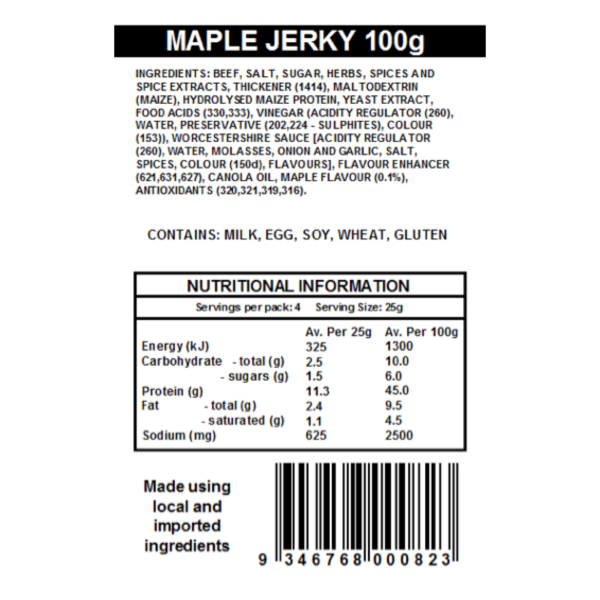 Maple Jerky